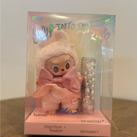 Labubu Other - POP MART Mokoko Jump Into Summer Vinyl Plush Pendant – New in Box